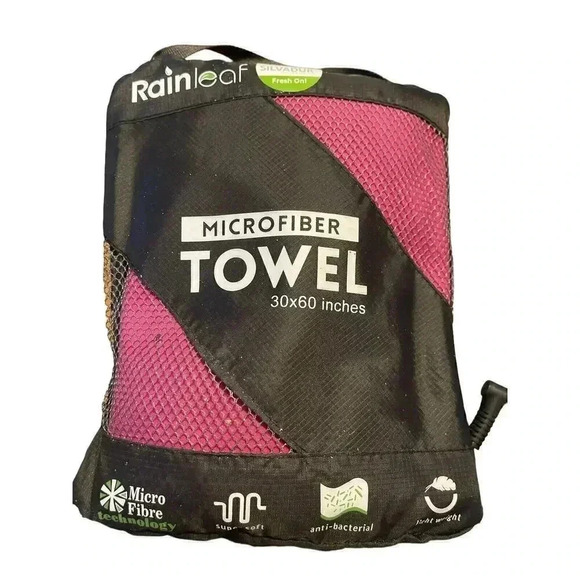 rain leaf microfiber towel 30x60 inches - Picture 1 of 2